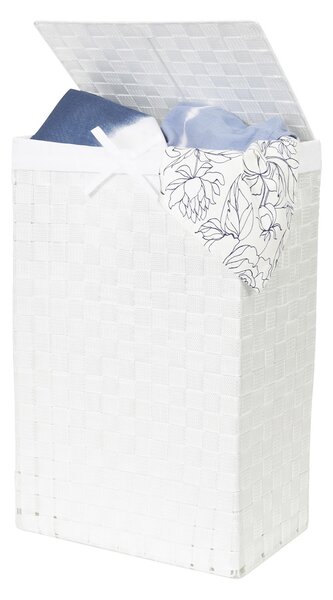Koš na prádlo s víkem Compactor Stan, 55 L, 25 x 38 x 60 cm, bílý