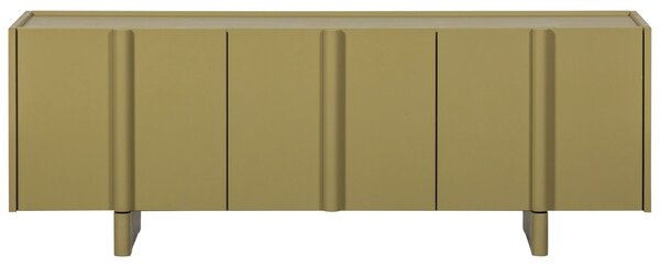 WOOOD Zelený dřevěný TV stolek Basu 152 x 46 cm