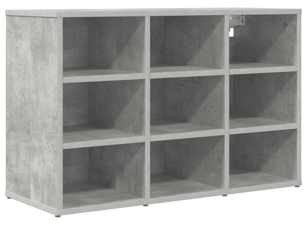 Skříň na obuv 77,5 x 30 x 51 cm Kompozitní dřevo Betonová šedá