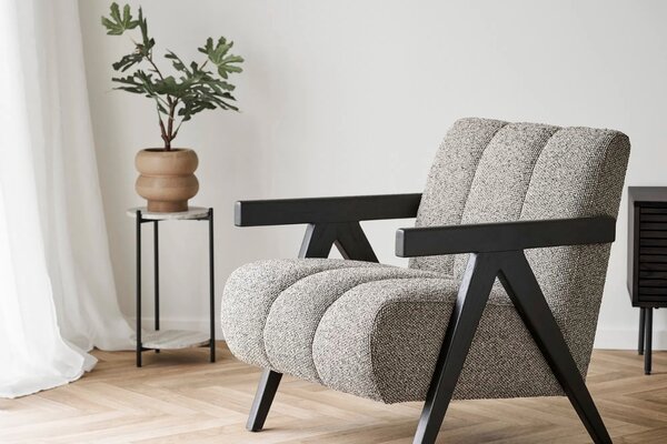 Nordic Living Hnědý keramický květináč Oddy Ø19 cm