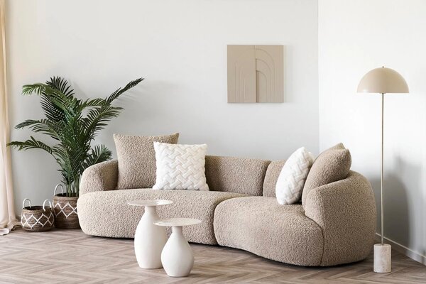 Nordic Living Mramorová stojací lampa Sheffield 155 cm