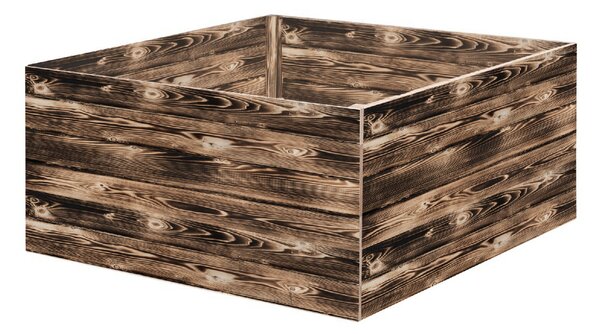 ATMOWOOD Dřevěný vyvýšený záhon 120 x 120 x 60 cm - opálený hnědý