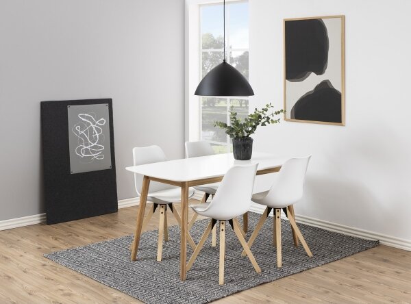 Jídelní stůl BERG 150x80 cm bílá