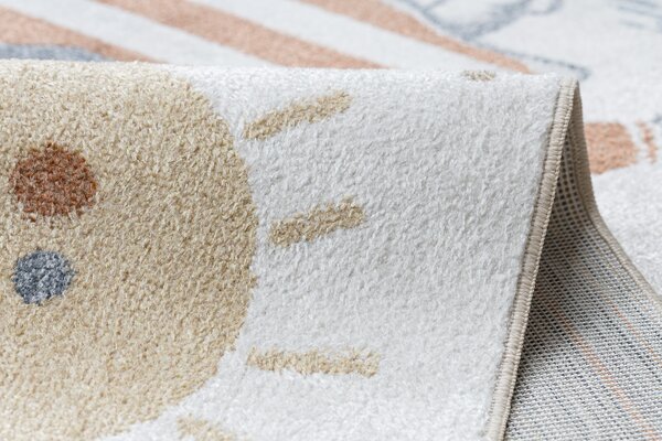 Makro Abra Dětský kusový koberec BONO 8441 Králíček Námořník Lodička krémový modrý Rozměr: 80x150 cm