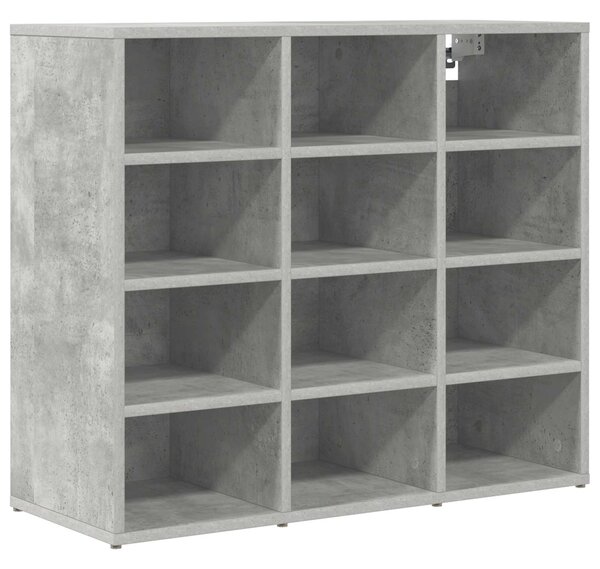 Skříň na obuv 77,5 x 30 x 67 cm Kompozitní dřevo Betonová šedá