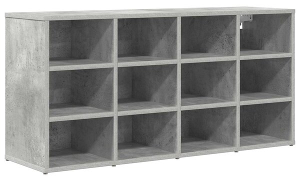 Skříň na obuv 103 x 30 x 51 cm Kompozitní dřevo Betonová šedá