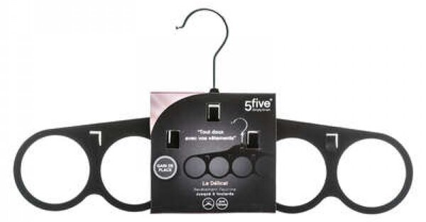 5Five® Věšák, ramínko na šátky, šály, opasky a jiné doplňky, SAMET HOOK