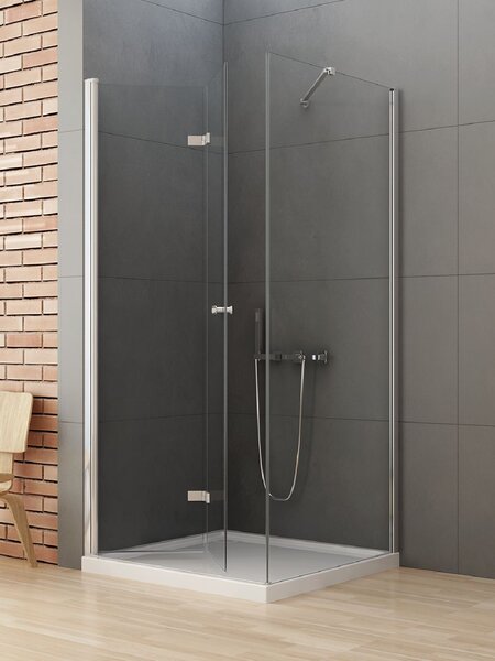 New Trendy New Soleo sprchový kout 90x90 cm čtvercový chrom lesk/průhledné sklo D-0149A/D-0088B