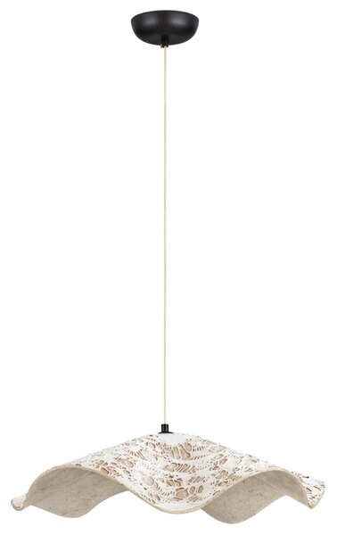 Nova Luce Bílé závěsné světlo Wabi 62 cm