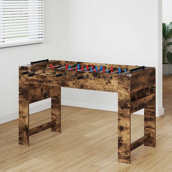 Stolní fotbálek Kouřový dub 125 x 60,5 x 80 cm kompozitní dřevo