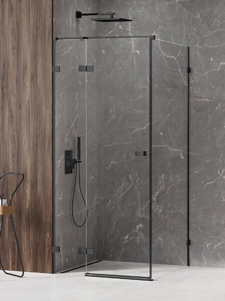 New Trendy Avexa Black sprchový kout 90x90 cm čtvercový černá matný/průhledné sklo EXK-1576