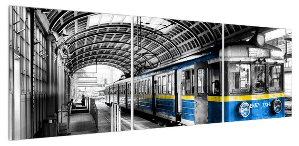 Obraz historického vlaku (150x50 cm)