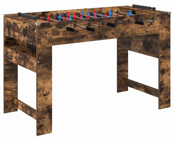 Stolní fotbálek Kouřový dub 125 x 60,5 x 80 cm kompozitní dřevo