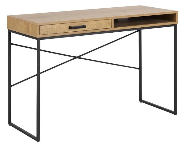 Psací stůl SARON 110x45 cm dub/černá