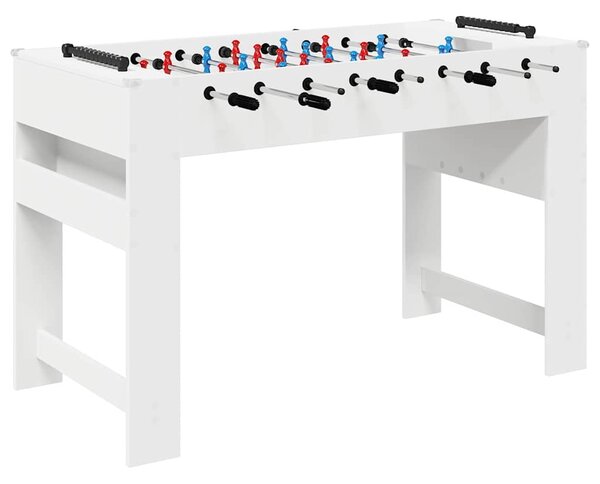Stolní fotbálek Bílý 125 x 60,5 x 80 cm kompozitní dřevo