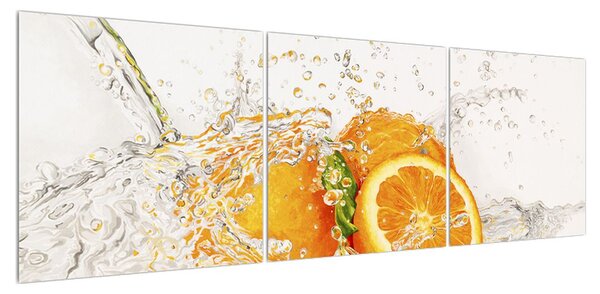 Obraz šťavnatých pomerančů (150x50 cm)