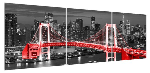 Moderní obraz mostu (150x50 cm)