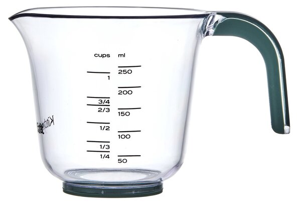 Odměrky KitchenCraft sada 3 ks stohovatelné džbánky 250 ml 500 ml 1000 ml plast barevné rukojeti vaření pečení KCMJUG3PCGR