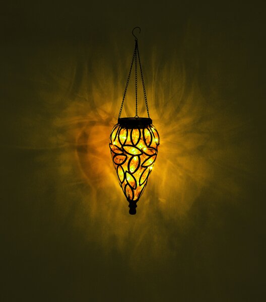 Globo Lighting Solar venkovní závěsná lampa 1x0.06 W černá 36131