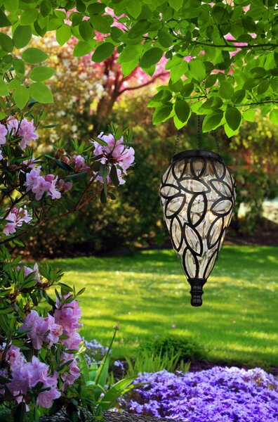 Globo Lighting Solar venkovní závěsná lampa 1x0.06 W černá 36131