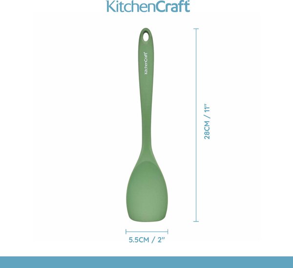 Silikonová nabírací stěrka KitchenCraft 28 cm je šetrná k nepřilnavému nádobí, praktická pro míchání i nabírání a vhodná pro každodenní vaření. KCSIL…