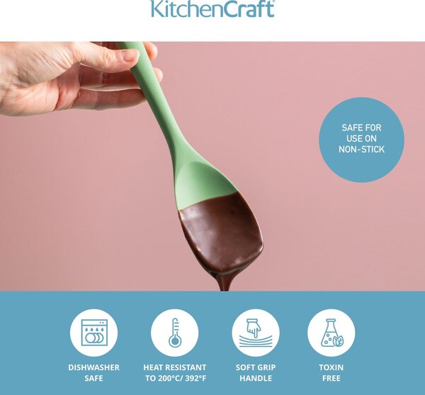 Silikonová nabírací stěrka KitchenCraft 28 cm je šetrná k nepřilnavému nádobí, praktická pro míchání i nabírání a vhodná pro každodenní vaření. KCSIL…