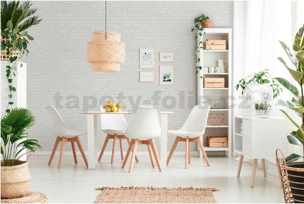 Vliesové tapety na zeď 37737-1, rozměr 10,05 m x 0,53 m, cihlová stěna bílá, A.S. Création