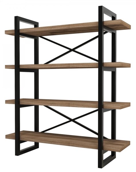 Hanah Home Knihovna Makro ořech