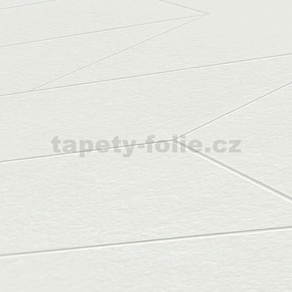 Vliesové tapety na zeď 38476-1, rozměr 10,05 m x 0,53 m, jemný geometrický vzor bílý, A.S. Création