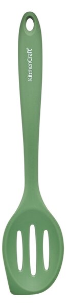 Silikonová děrovaná vařečka KitchenCraft 27 cm je šetrná k nepřilnavému nádobí, žáruvzdorná a ideální pro míchání i scezování pokrmů. KCSILMXSPGR
