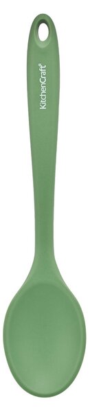Silikonová vařečka KitchenCraft 27 cm je šetrná k nepřilnavému nádobí, ideální pro míchání i nabírání a vhodná pro každodenní vaření. KCSILSPOONGR