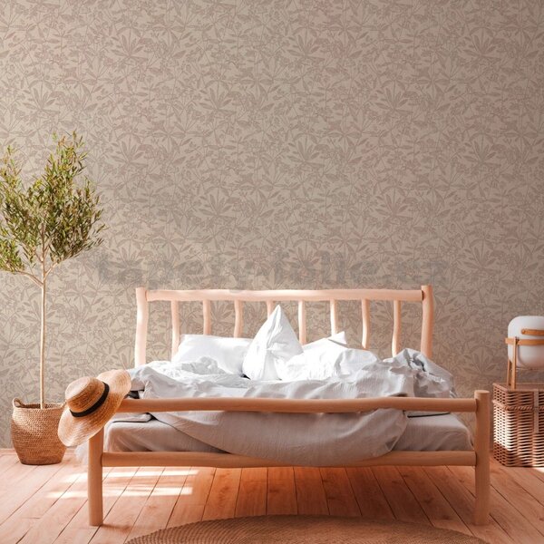 Vliesové tapety na zeď Terra Aktion 38924-2, rozměr 10,05 m x 0,53 m, květiny a listy v šedé barvě, A.S. Création