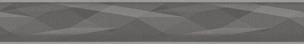 Vliesové bordury IMPOL 38891-2, rozměr 5 m x 5,5 cm, vlnovky šedé, A.S. Création