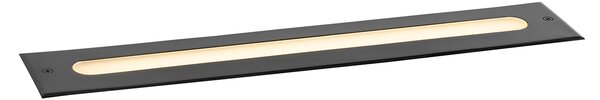 Sada 2 moderních zemních bodových světel černá 50 cm vč. LED IP65 - Eline
