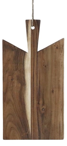 Hnědé dřevěné akáciové prkénko Tapas Laon - 21*3*41 cm - Chic Antique