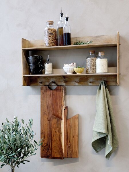Hnědé dřevěné akáciové prkénko Tapas Laon - 21*3*41 cm - Chic Antique