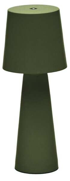 Kave Home Zelená kovová zahradní stolní LED lampa Arenys S