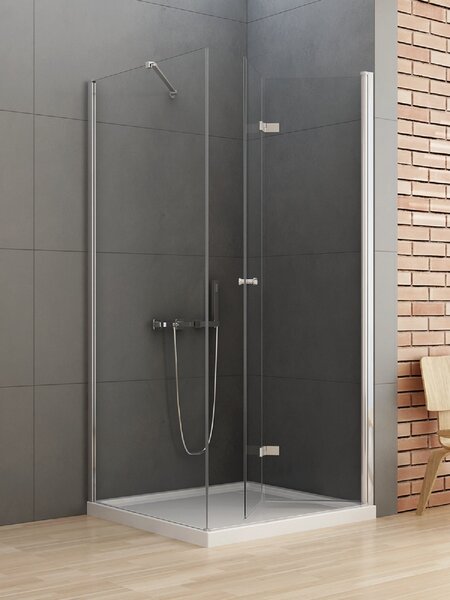 New Trendy New Soleo sprchový kout 90x90 cm čtvercový chrom lesk/průhledné sklo D-0153A/D-0088B