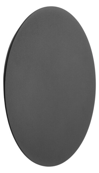 Černé kovové nástěnné LED světlo Nova Luce Cyrcle 22 cm