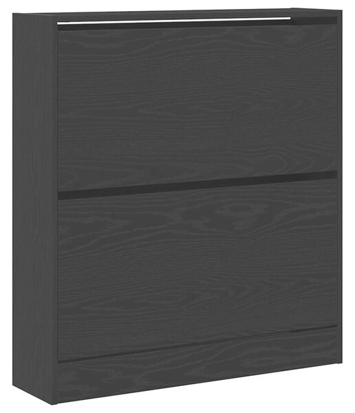 Skříň na obuv 80 x 21 x 87,5 cm Kompozitní dřevo Černý dub