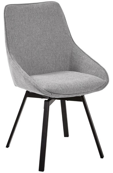 Světle šedá otočná jídelní židle Kave Home Jenna