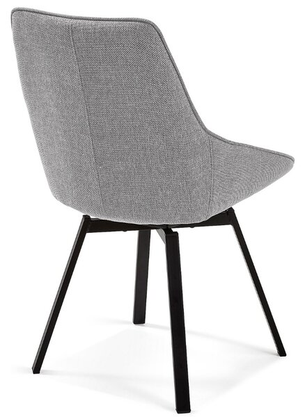 Světle šedá otočná jídelní židle Kave Home Jenna