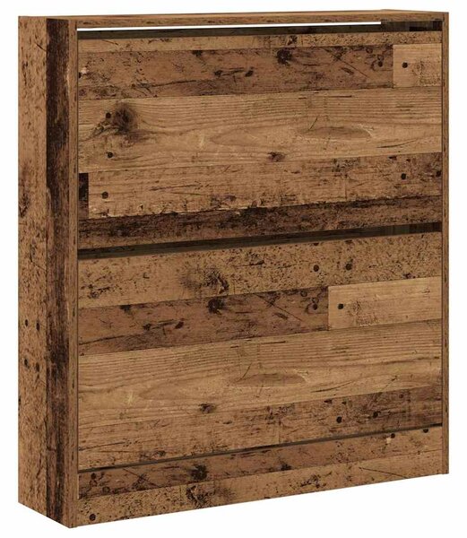 Skříň na obuv 80 x 21 x 87,5 cm Kompozitní dřevo Staré dřevo