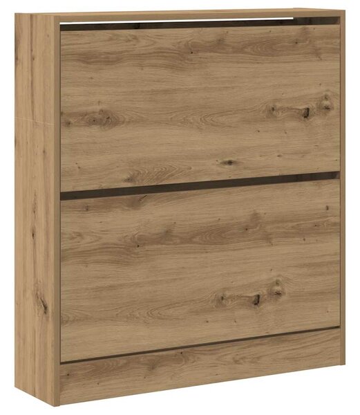Skříň na obuv 80 x 21 x 87,5 cm Kompozitní dřevo Kouřový dub