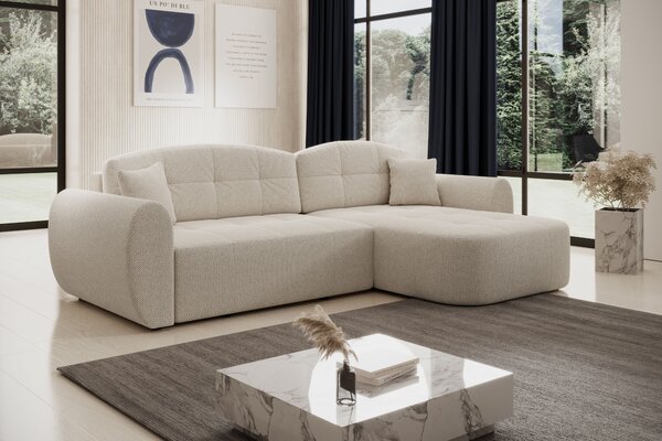 Designová sedací souprava HANELORA - béžová