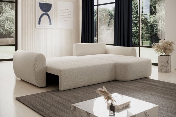 Designová sedací souprava HANELORA - béžová