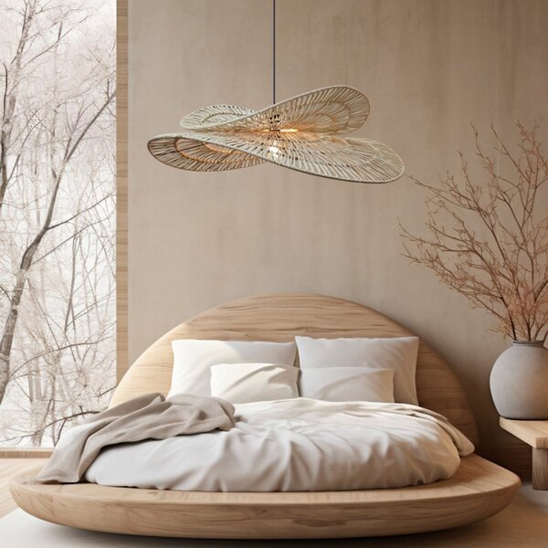 Light Prestige Raya závěsné svítidlo 1x15 W ratan LP-2704/1P NT