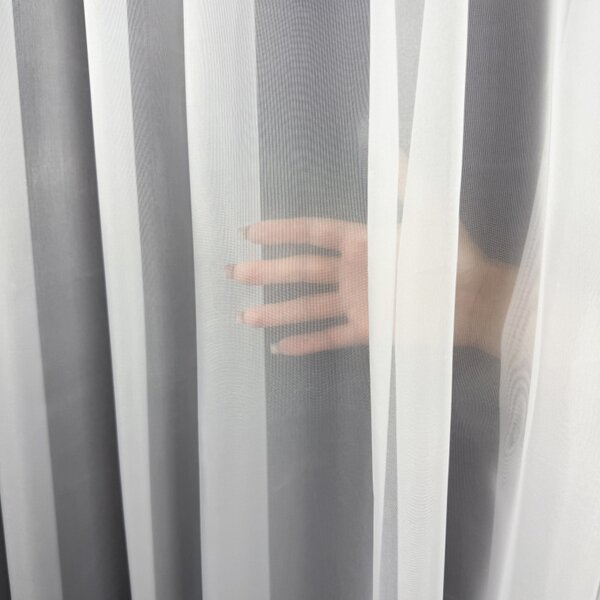 Voálová záclona s olůvkem Pure Ambiente bílá metraž Ervi 7241
