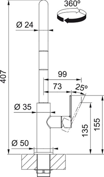 Franke Maris Slim J Pull-Out kuchyňská baterie stojící černá 115.0728.389