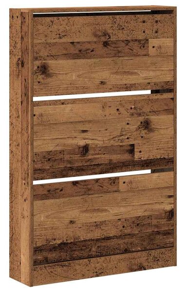 Skříň na obuv 80 x 21 x 125,5 cm Kompozitní dřevo Staré dřevo